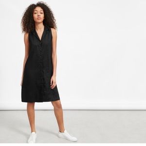 Everlane - Linen Sleeveless Shirtdress in Black